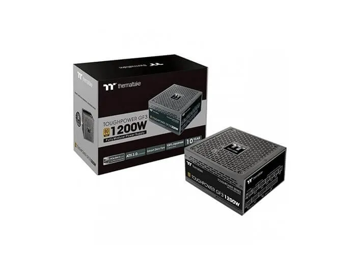 Thermaltake ToughPower GF3 - Strømforsyning (intern) - 80 PLUS Gold - aktiv PFC