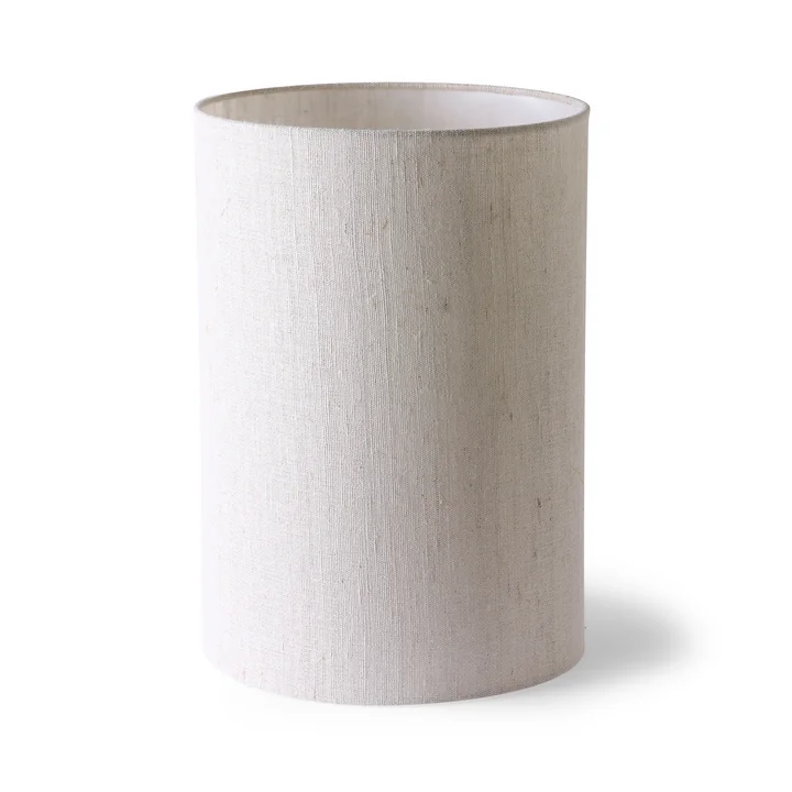 HKliving - Tischleuchtenschirm Leinen, Ø 24,5 cm, natur