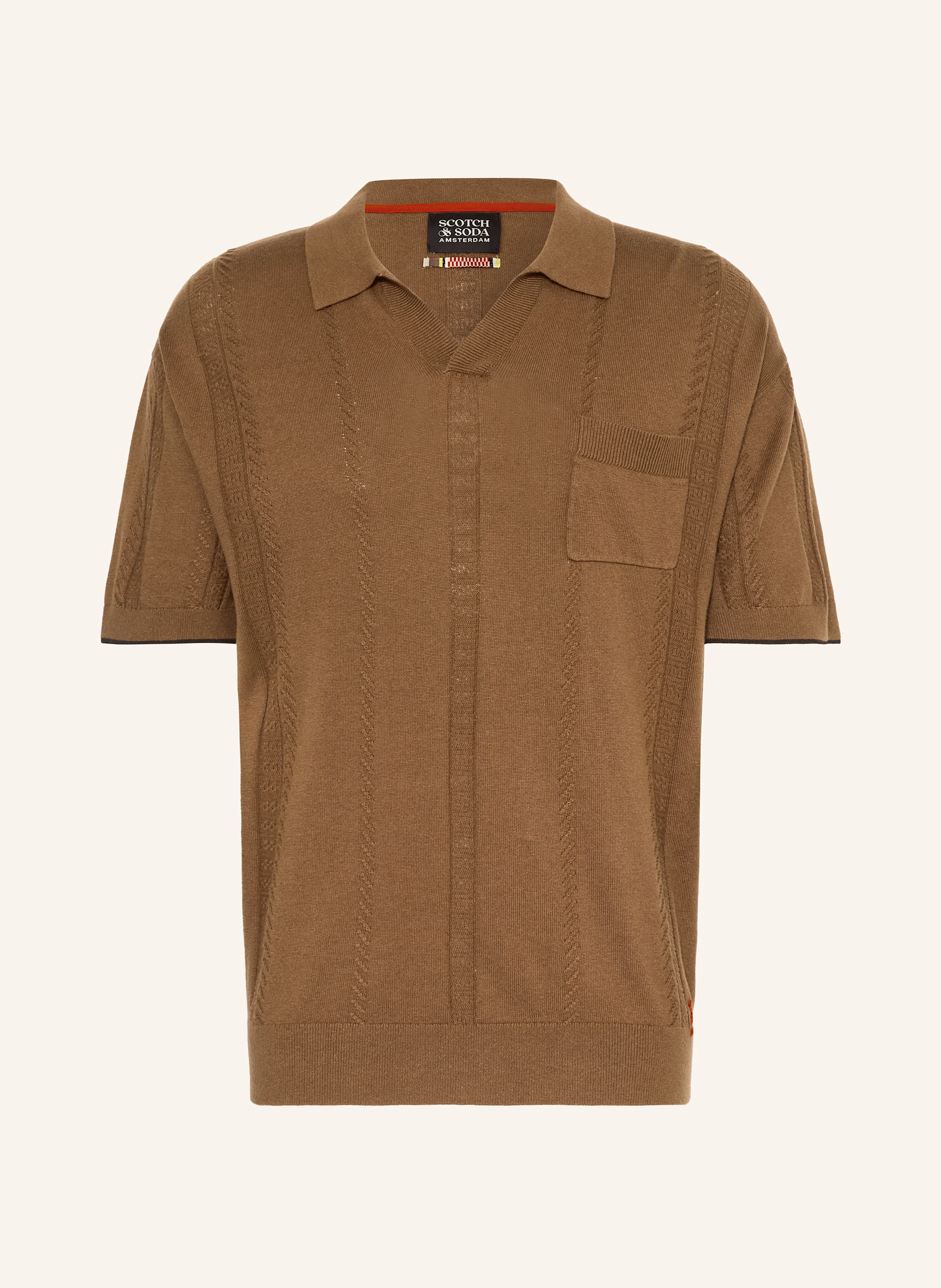 SCOTCH & SODA Strick-Poloshirt