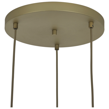 Hanglamp Sofie 3-lichts amber Ø45cm