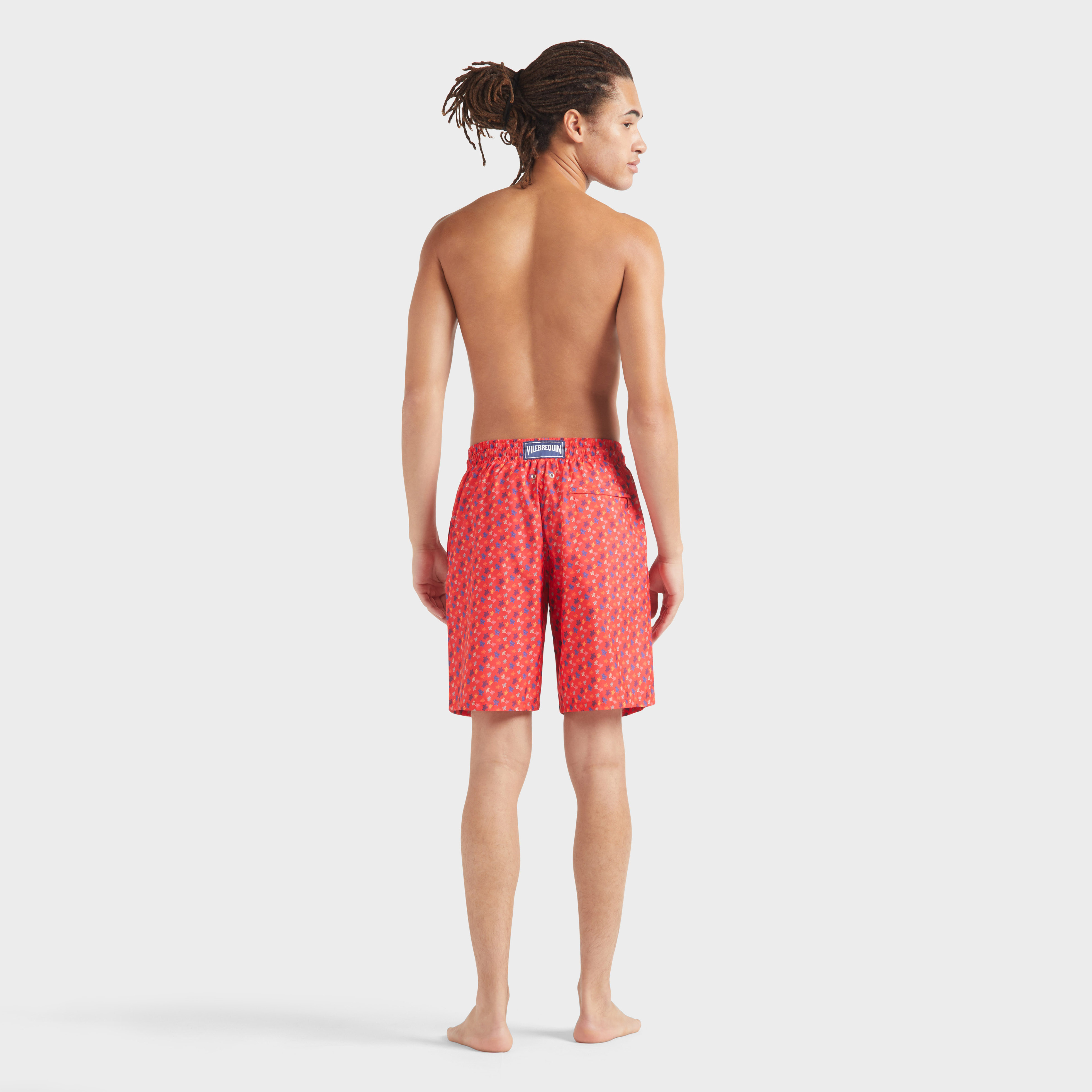 Maillot de Bain Homme Long Ultra Léger et Pliable Micro Rondes des Tortues