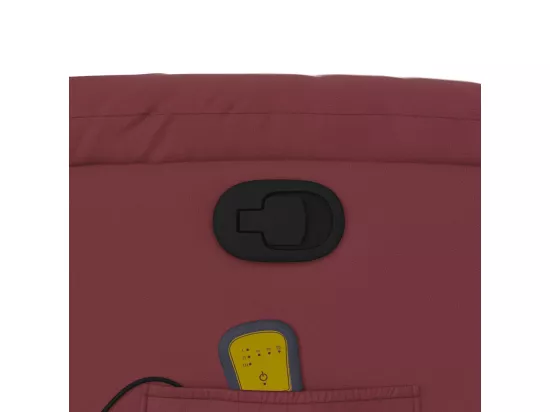 Fauteuil de massage inclinable Rouge bordeaux Similicuir