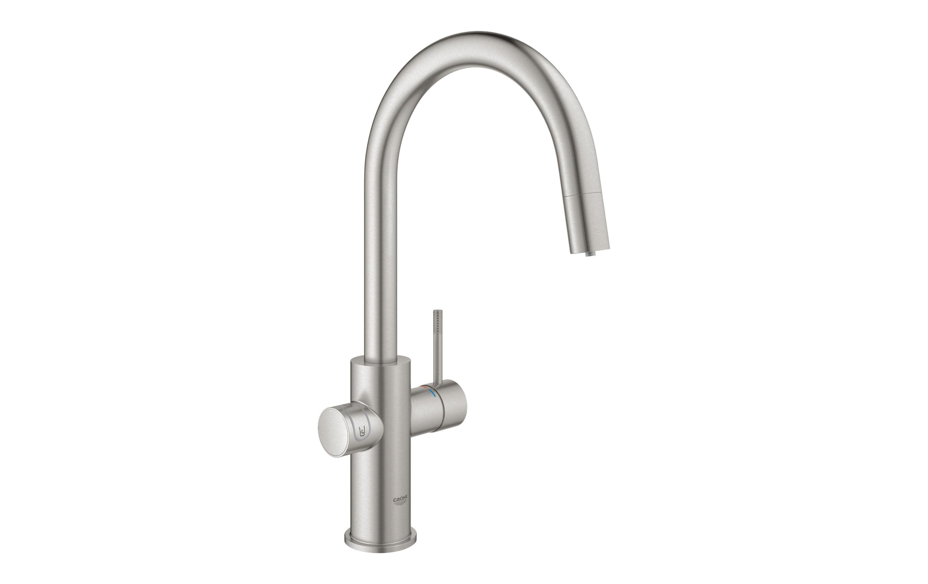 Küchenarmatur Blue Home C-Auslauf, Starter Kit, Supersteel<br>Die frischste Wasserquellen