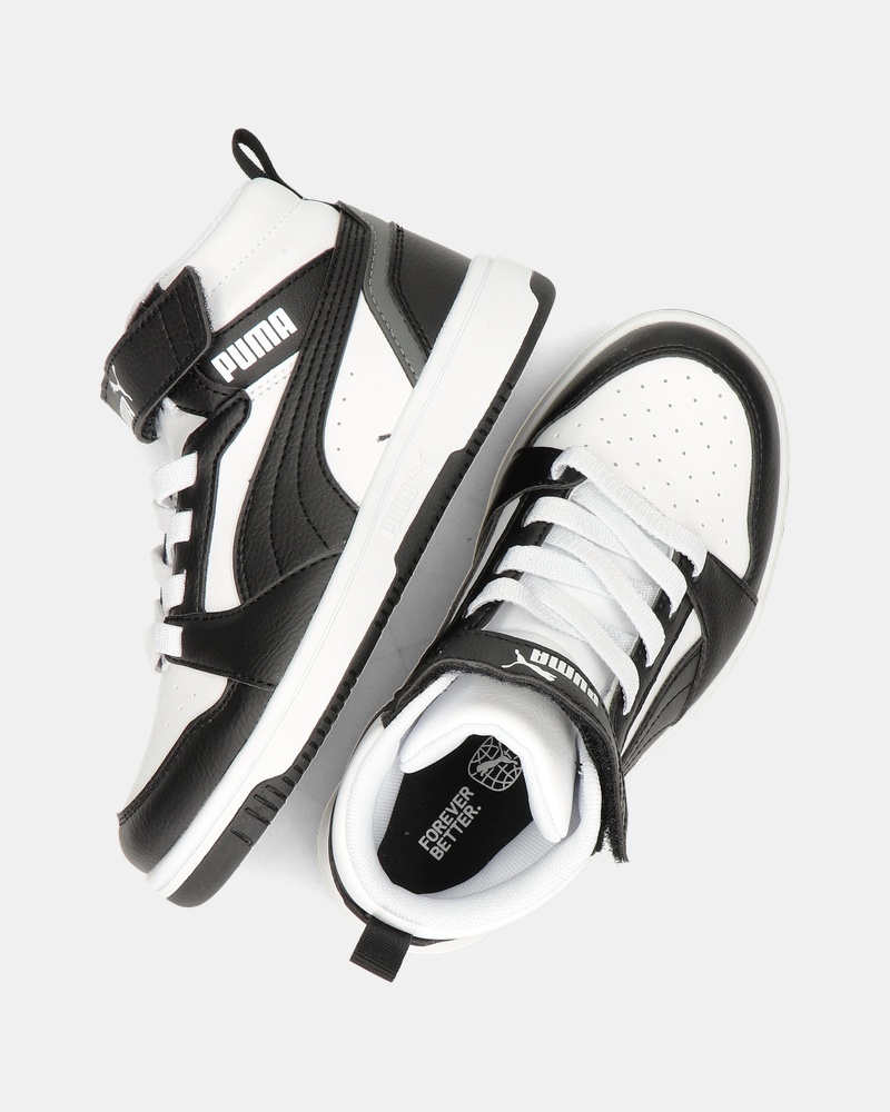 Puma Rebound V6 Mid Klittenbandschoenen  - zwart