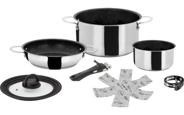 Brunner Academy NG 5 + 1 Kochset 5-teilig mit 2 Töpfen und 1 Pfanne