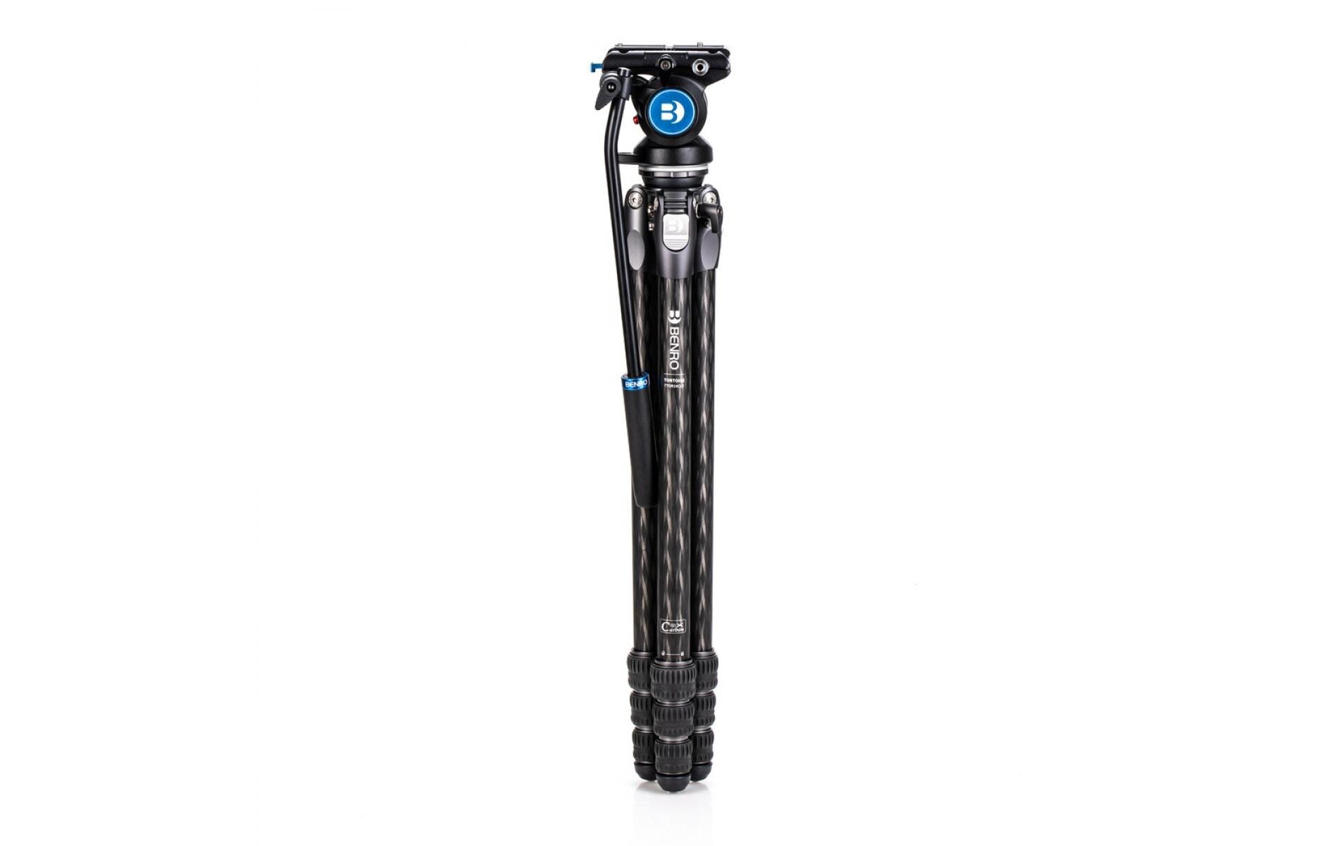 Videostativ Kit TTOR24CLVS4pro Tortoise<br>Videostativ-Kit mit Videokopf, Schnellwechselplatte, Tasche, Inbusschlüssel und Spikes