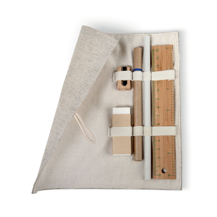GiftRetail MO7755 - ECOSET Set d'écriture,pochette coton