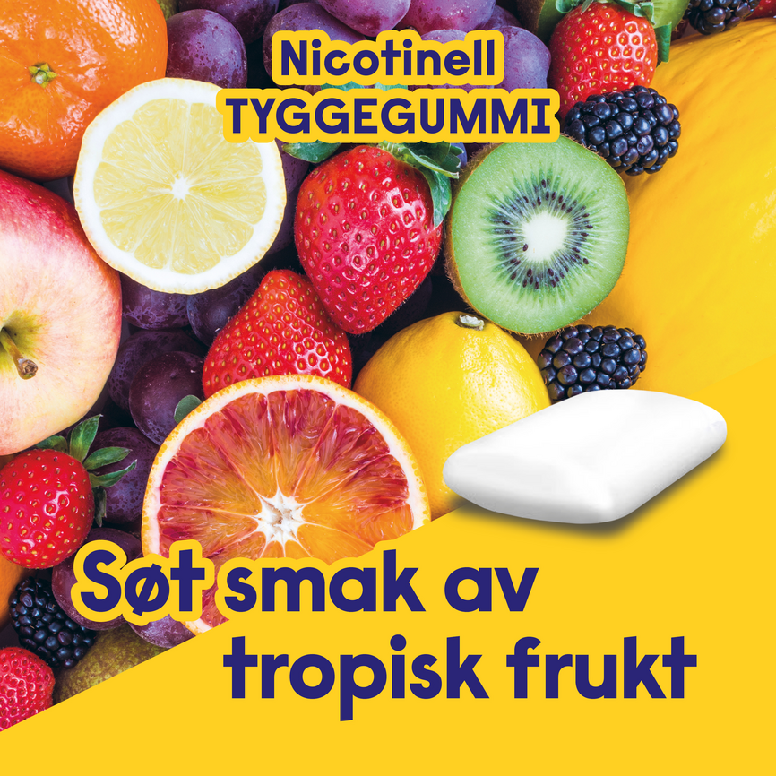 Nicotinell Tropisk frukt tyggegum 4 mg, Slutte å røyke
