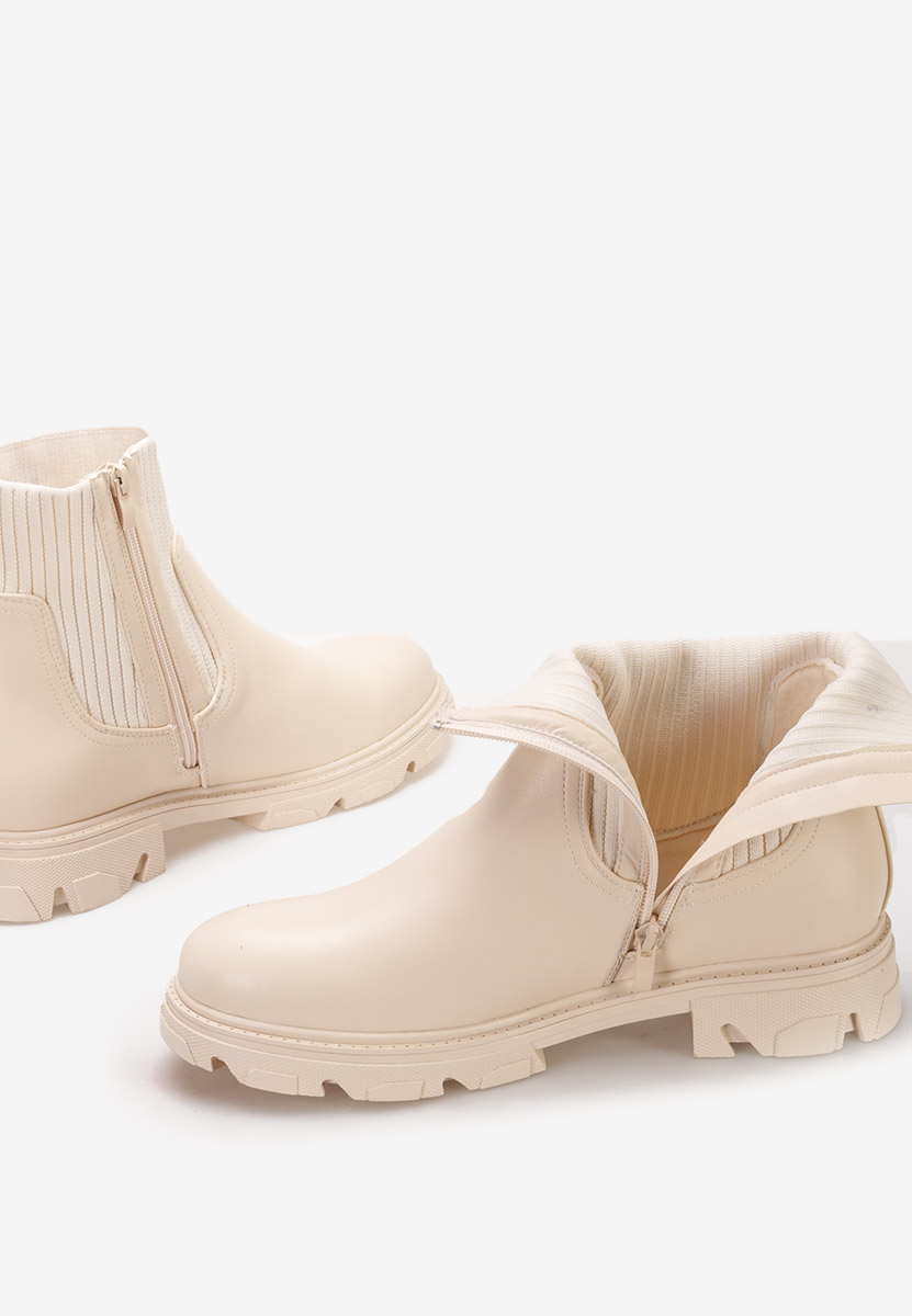 Bottines femme beige Samana