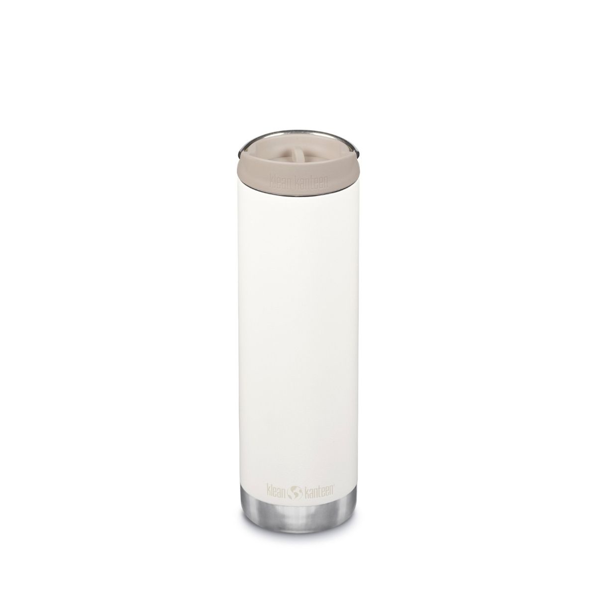 Garrafa térmica isolada Klean Kanteen Tkwide de 591 ml (20 oz) com tampa para café.