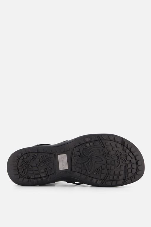 Skechers Reggae Slim Sandalen zwart Textiel