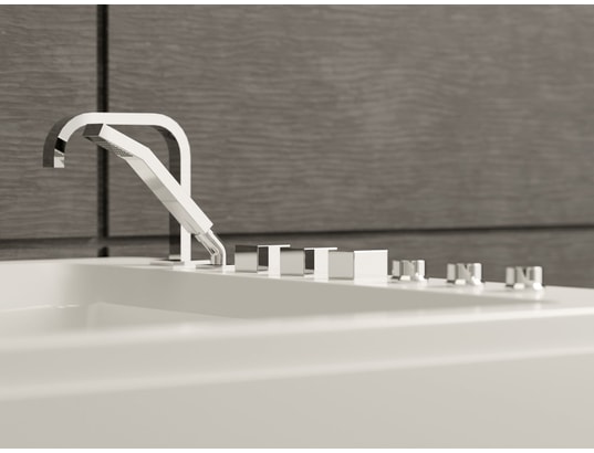 SPALINA - Baignoires balnéo tonsay duo jets l180 x l120 x h68 cm