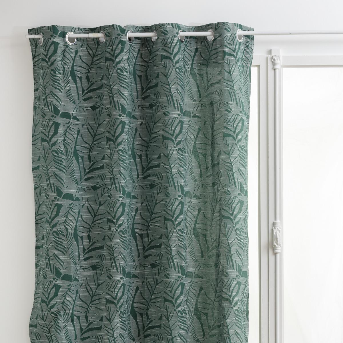 RIDEAU JACQUARD FOLHA CEDRE 140X260CM