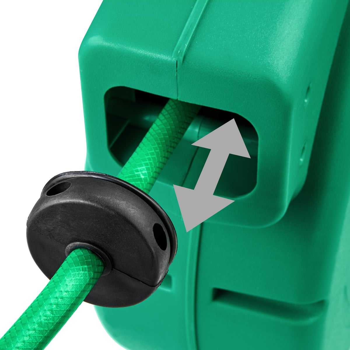 tectake slanghaspel met ½ inch snelkoppeling, werkdruk 8 bar inclusief waterverstuiver en bevestigingsmateriaal