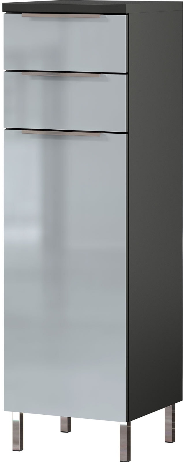 vito Highboard CORUS Graphit/ silbergrau