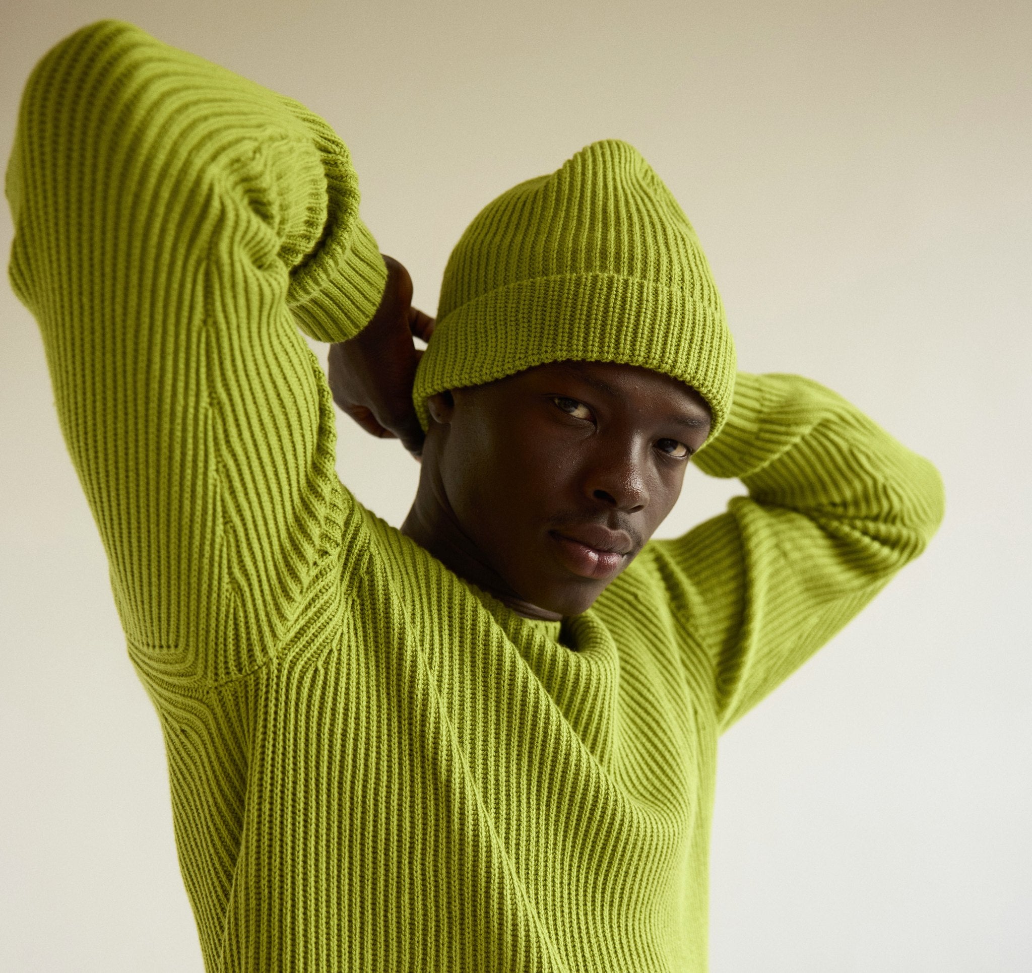 COTTON<br>Soft Knit Fluffy Beanie