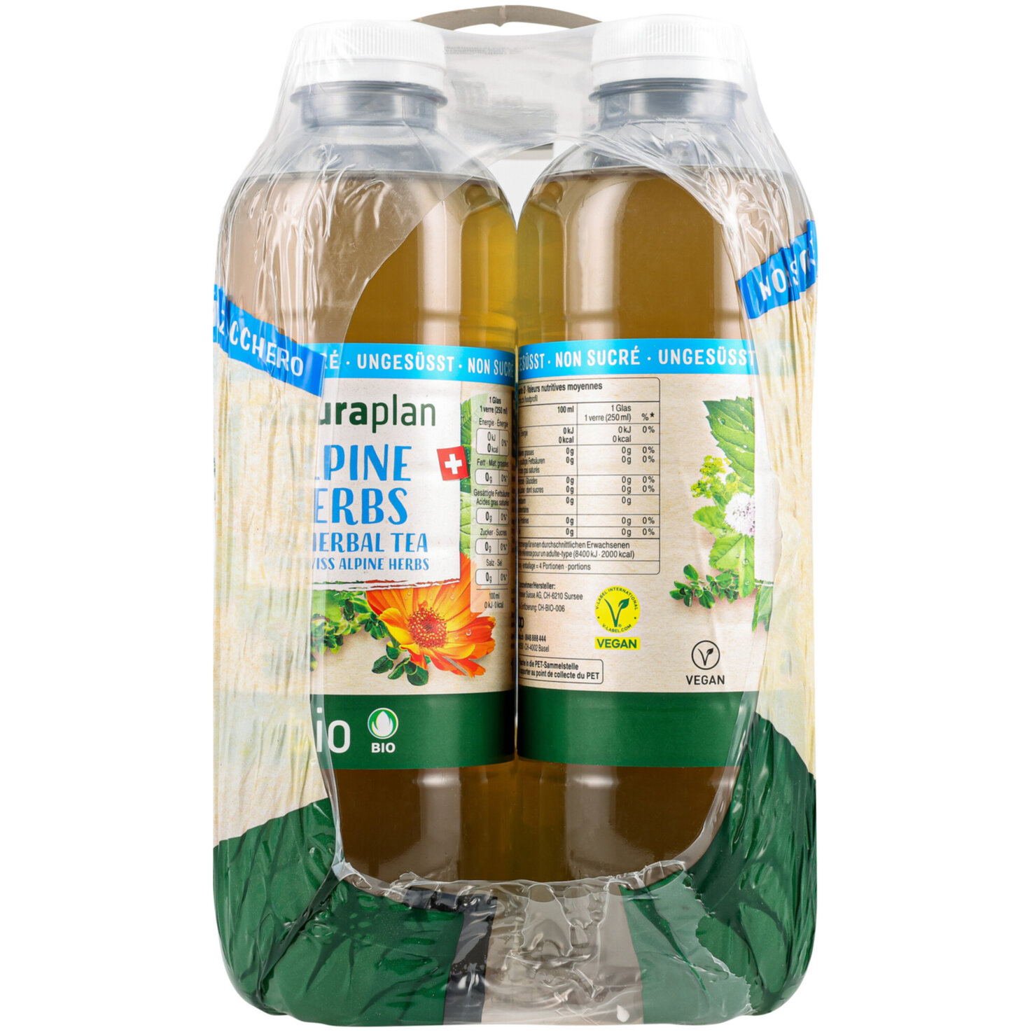 Naturaplan Organic ungesüsst Alpine Herbs Ice Tea 6x1l