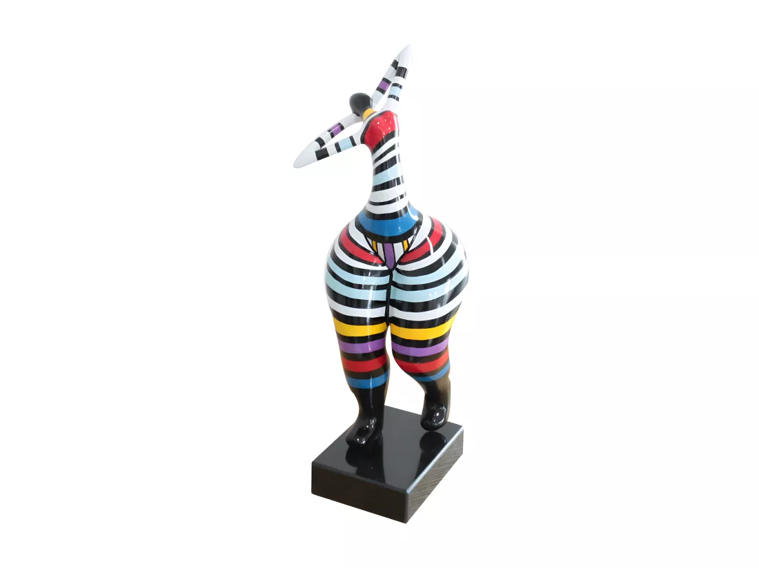 Statue de femme en résine - 17 x 17 x 51 cm - multicolore - MISTRESS
