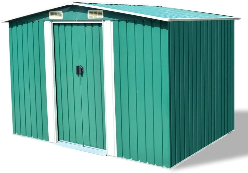 vidaXL Gerätehaus Metall 257x205x178cm Schuppen Gartenhaus Geräteschuppen