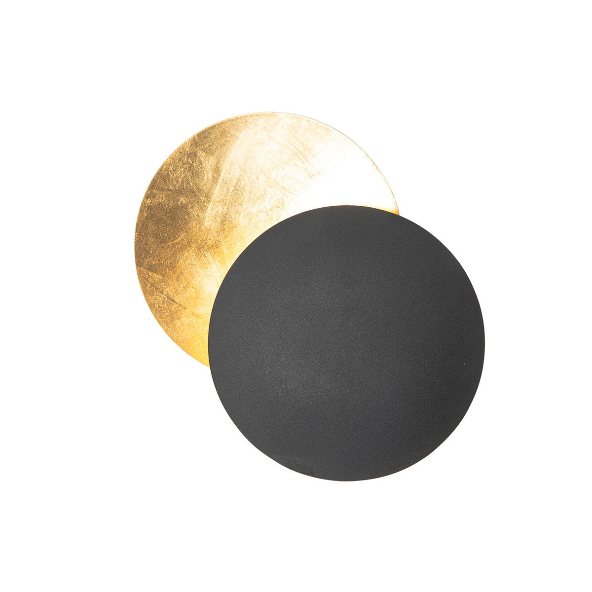 Smart wandlamp zwart met goud incl. Wifi G9 - Sunrise