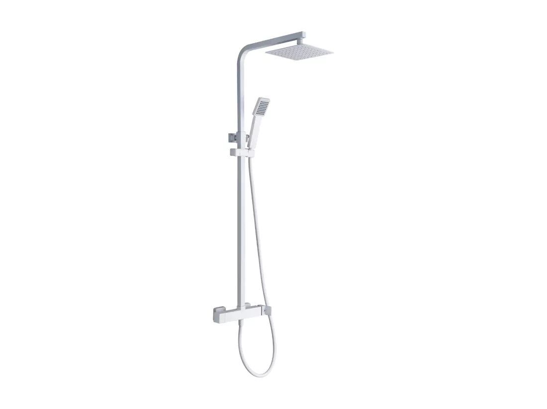 Colonne de Douche anti-calcaire Blanc Mat FIYI BDF016/BL