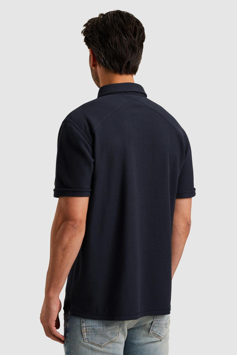 Cast Iron blauwe heren polo