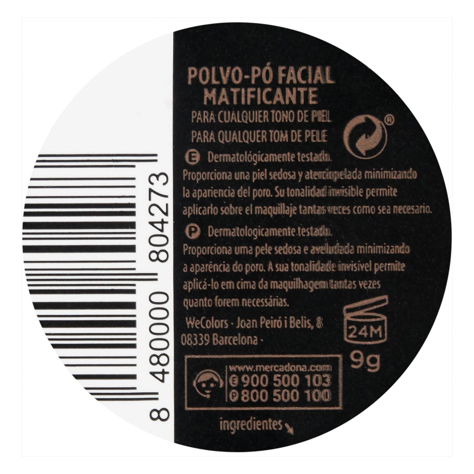 Poudre compacte matifiante Deliplus