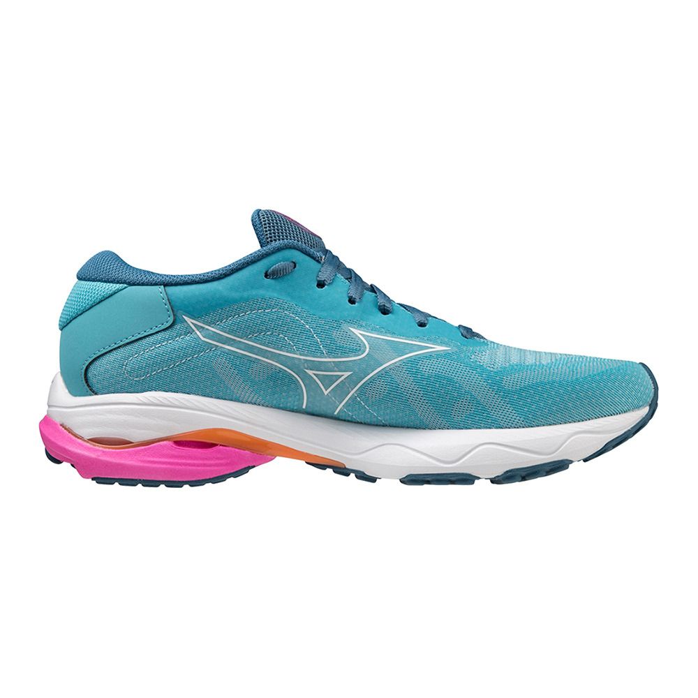 Mizuno WAVE ULTIMA 14 - Chaussures running Femme maui blue/white/807 c
