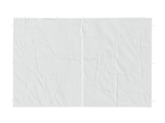 Parois de tente de réception 2 pcs et fermeture éclair PE Blanc