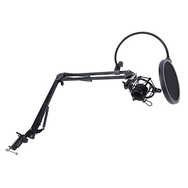 Bordstativ til mikrofon med popfilter