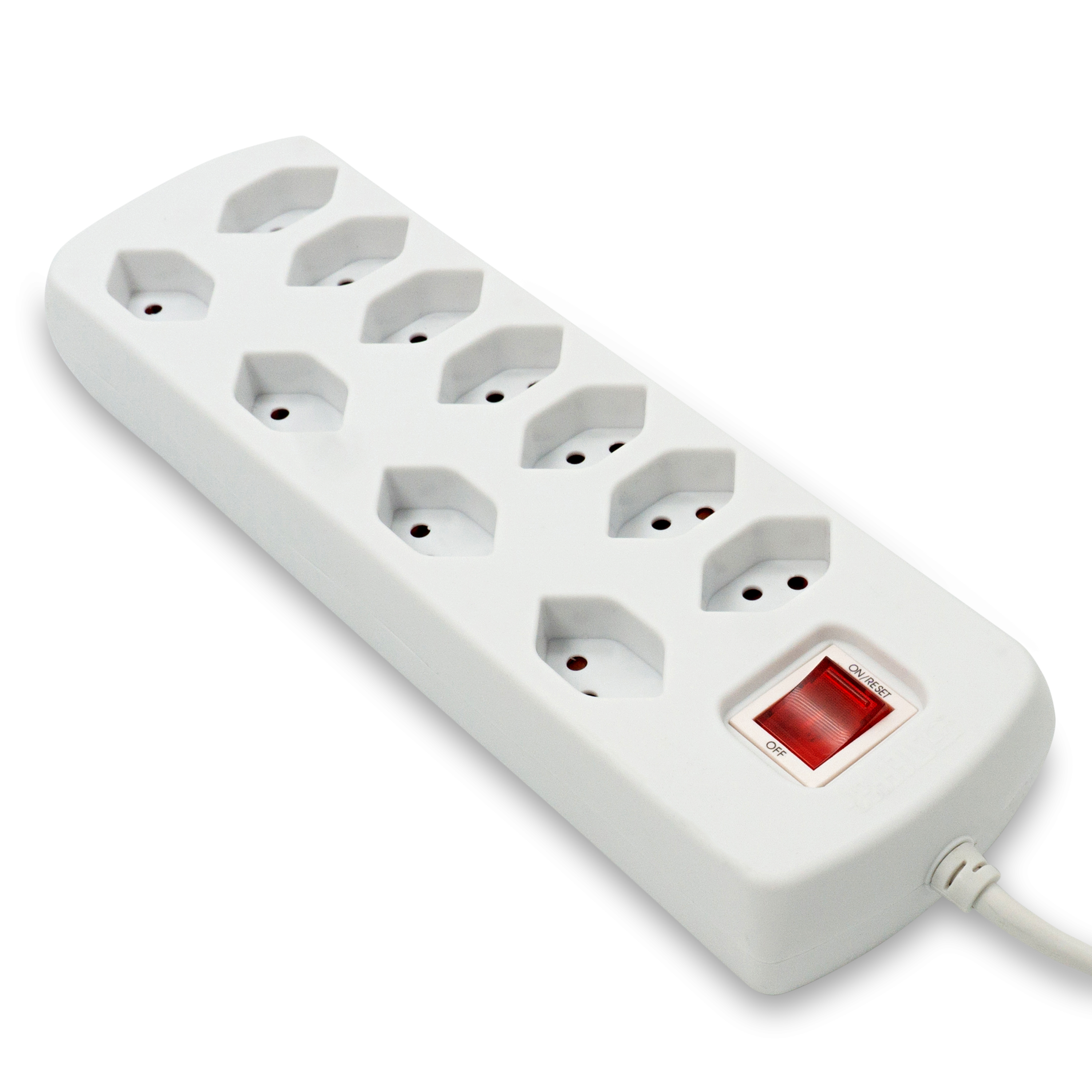 (1.5m) Power Easy 11-fach Steckdosenleiste 11xTyp13 mit Schalter (2076022111S) - Weiss