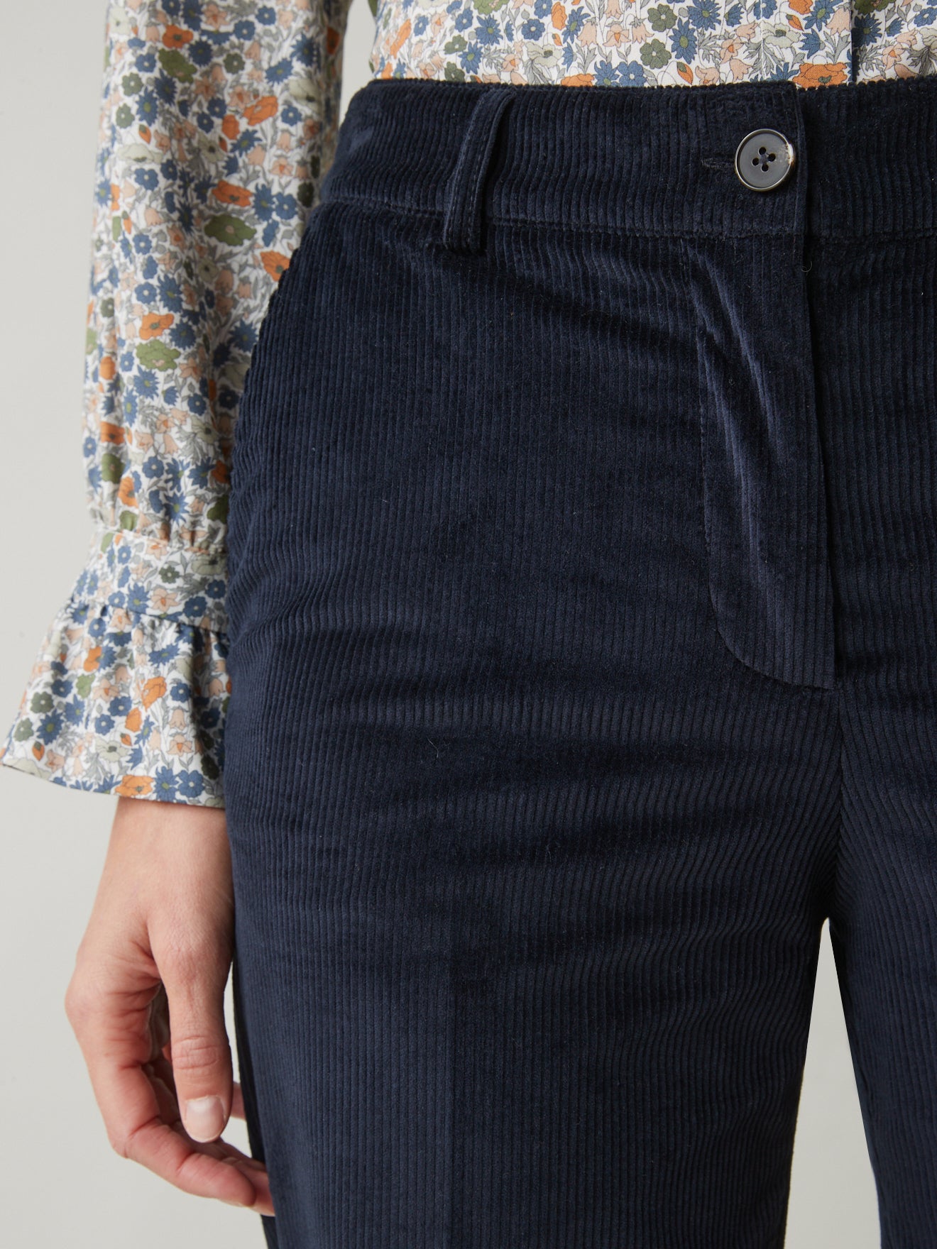 Pantalon large velours côtelé femme Chloé