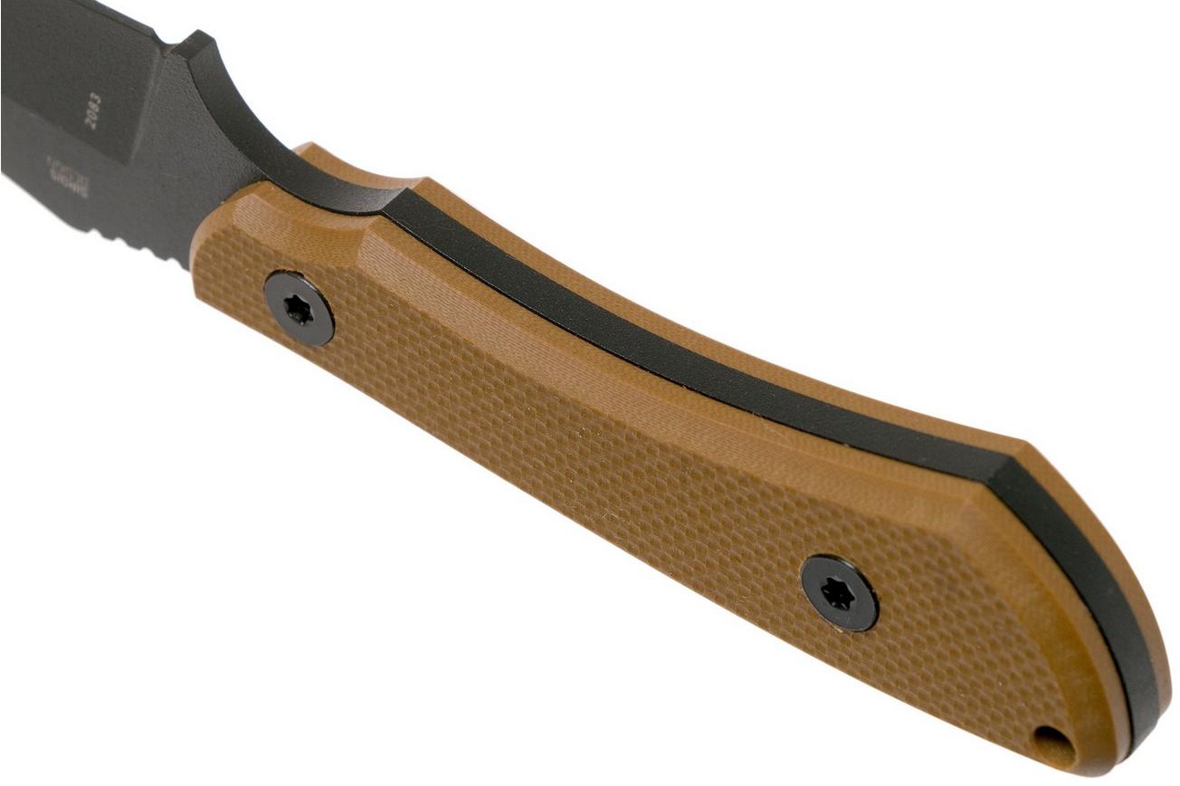 CRKT Ramadi Coyote Brown 2083 vaststaand mes, Darrin William Sirois design