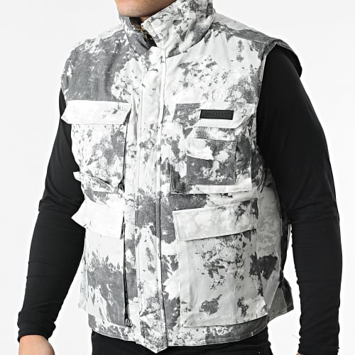 Veste Zippée Sans Manches M20001 Gris