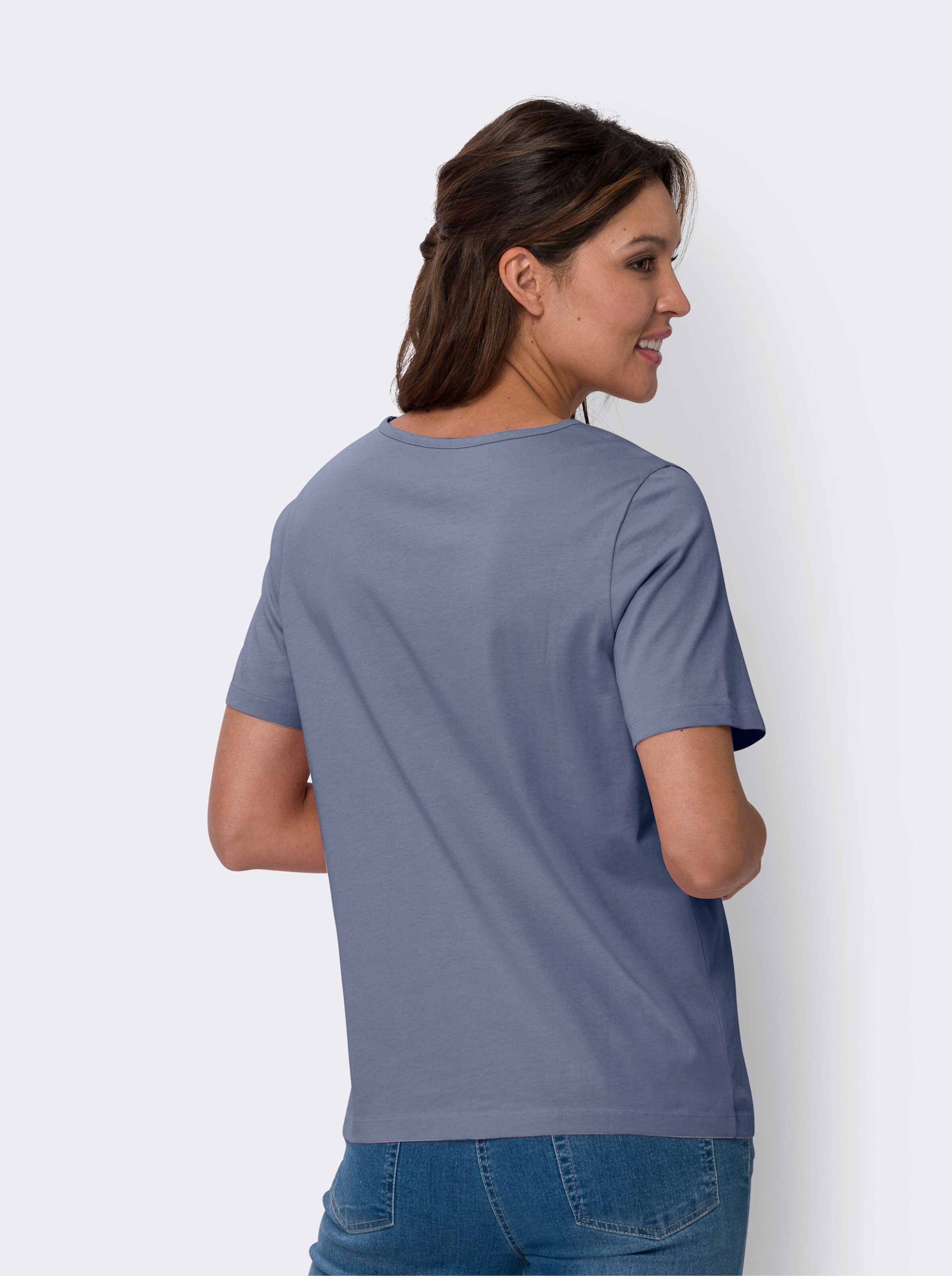 Kurzarmshirt mit Lettering-Druck