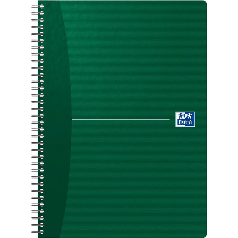 Cahier spirale Oxford Essentials A4 21 x 29,7 cm - ligné 180 pages - couleurs assorties