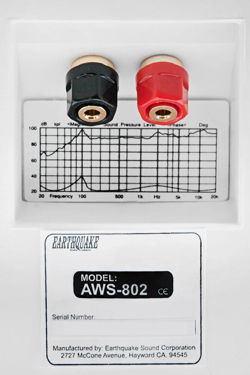 Earthquake AWS-802 Blanc (la pièce) Enceintes d'extérieur