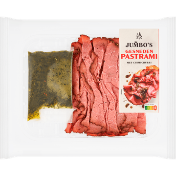 Jumbo's Gesneden Pastrami met Chimichurri 120 g