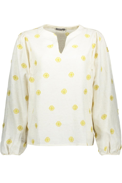 Geisha beige dames blouse