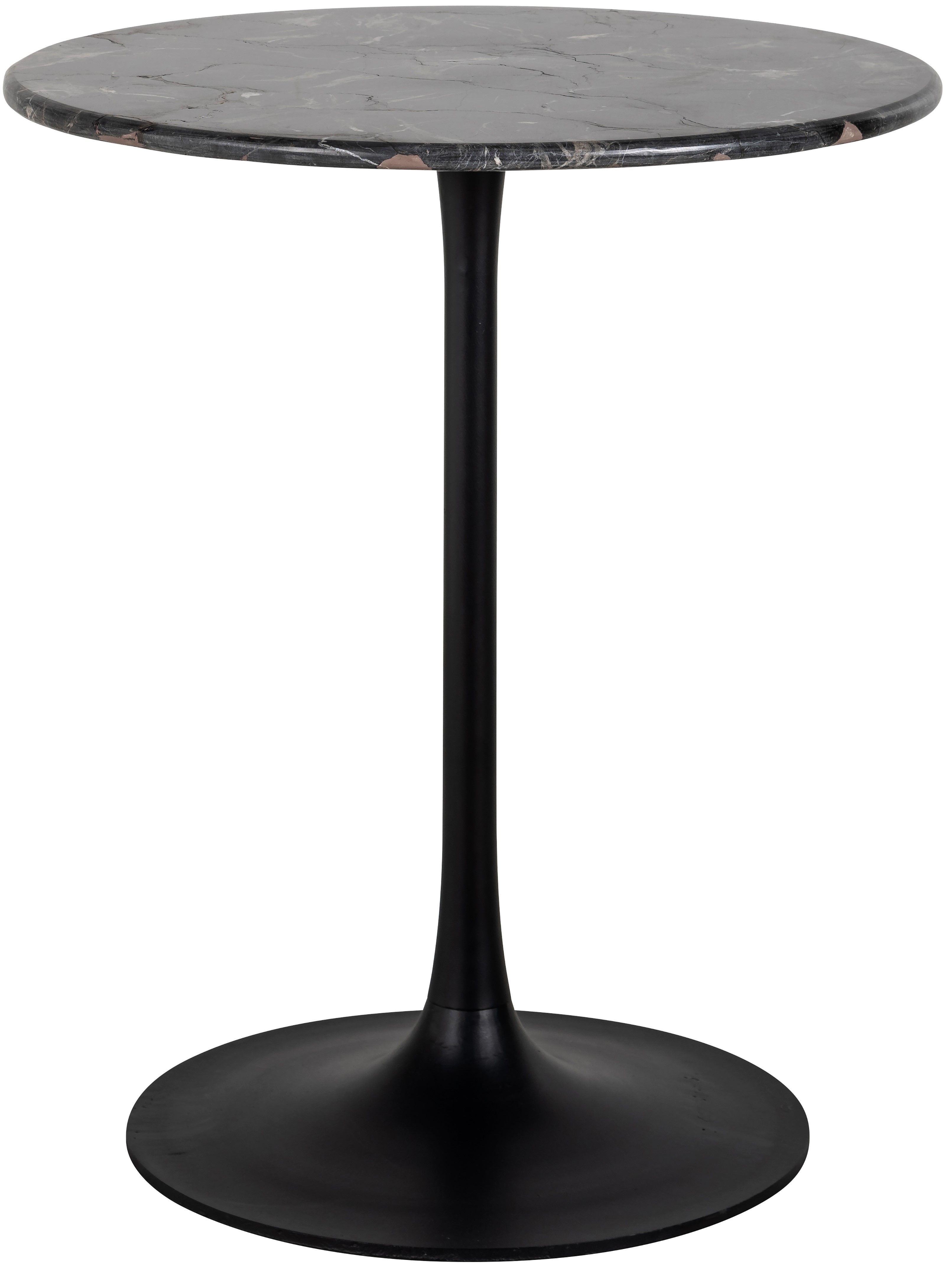 Bistrotafel 211927 zwart rond Carlten ⌀65  x H75 cm