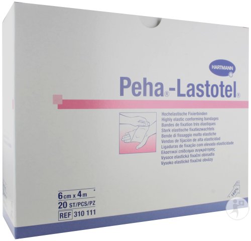 Hartmann Peha-Lastotel Bandes De Fixation Très Élastiques Nues 6cm x 4m Pièces 20 (3101110)