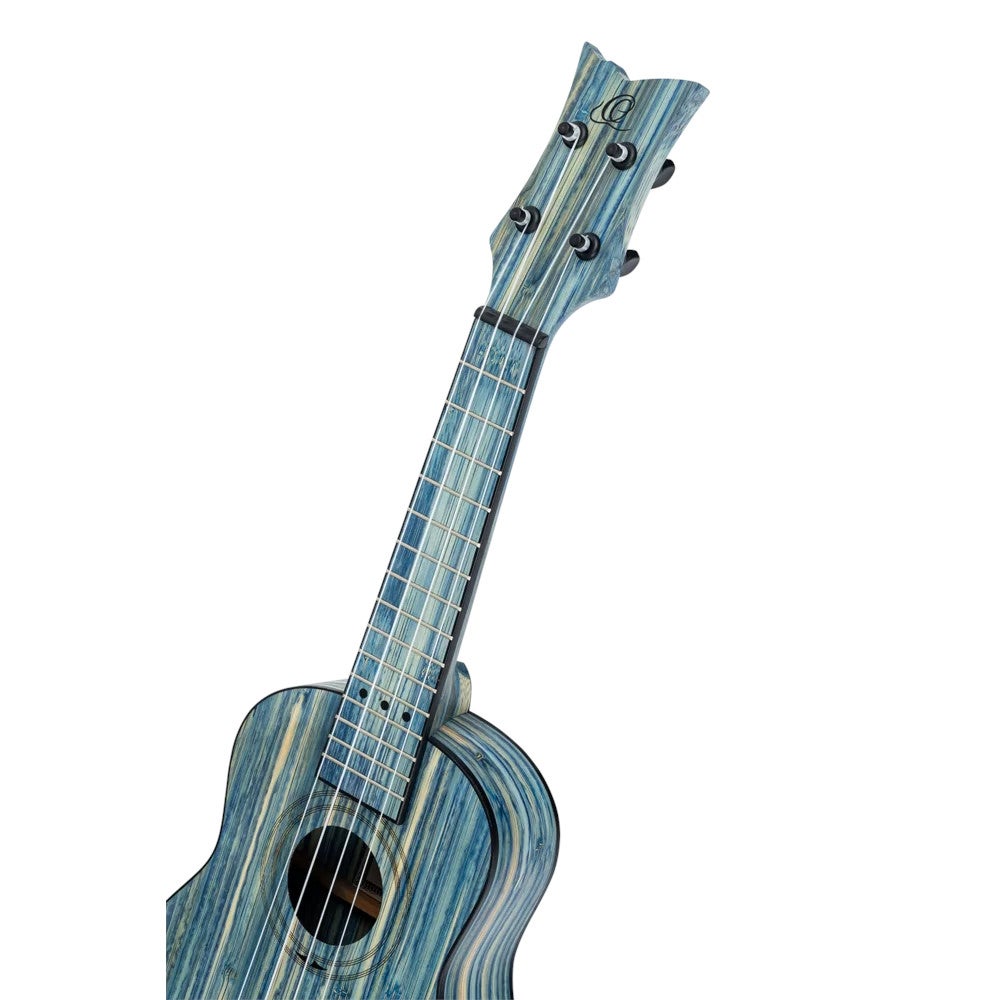 Ortega RUSWB-SO Bamboo Series Soprano Size Ukulele Stonewashed sopraan ukelele met gigbag