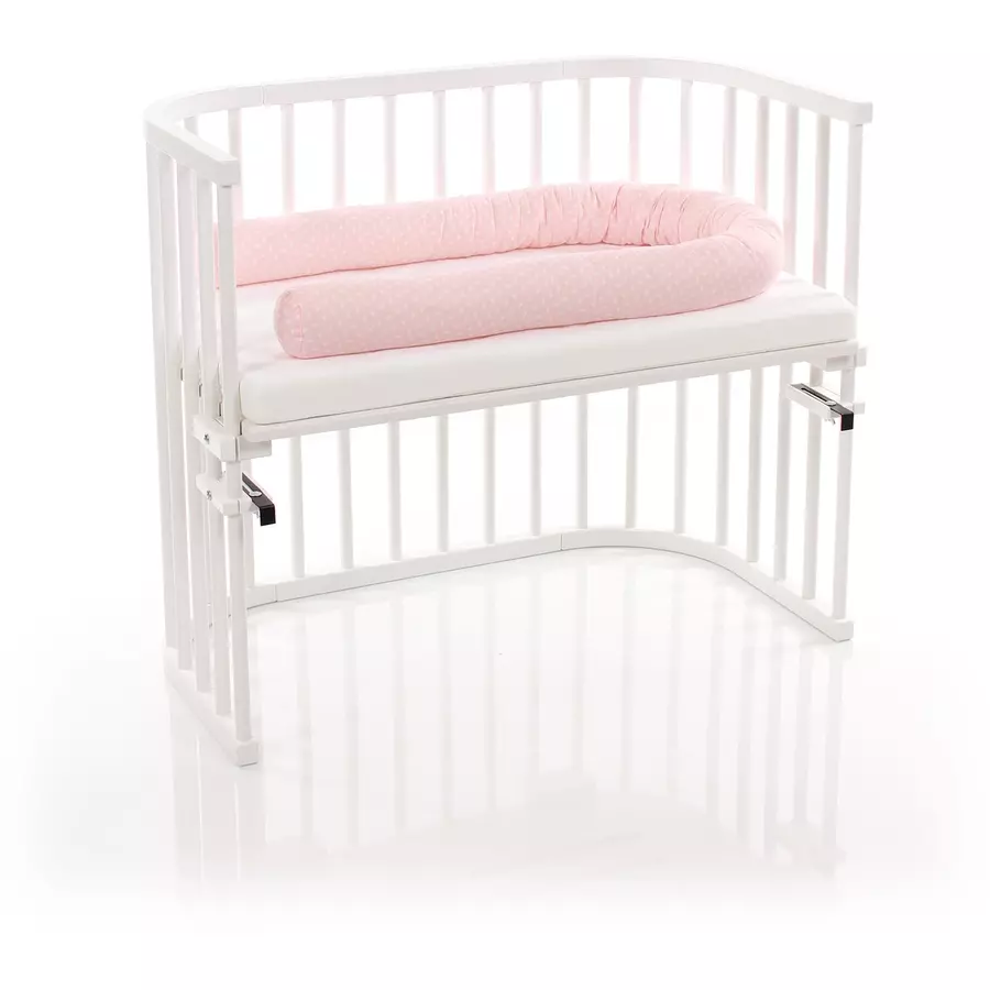 babybay Nestchenschlange rose Sterne weiß 180 cm