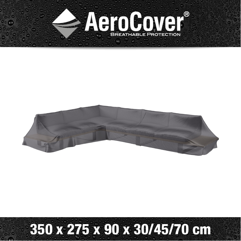Housse de protection pour salon de jardin d'angle l350 cm