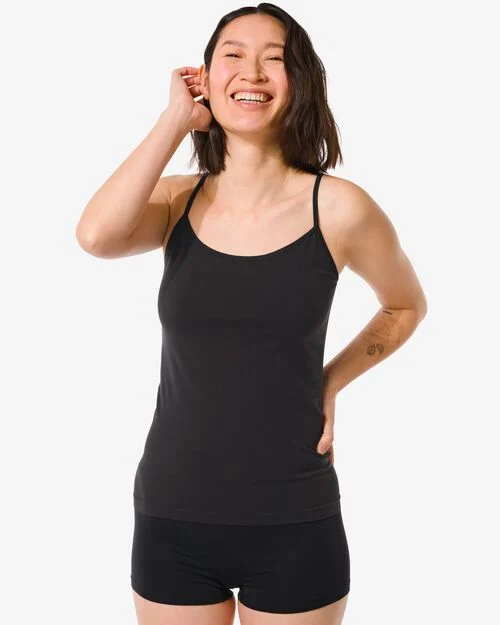 débardeur femme noir