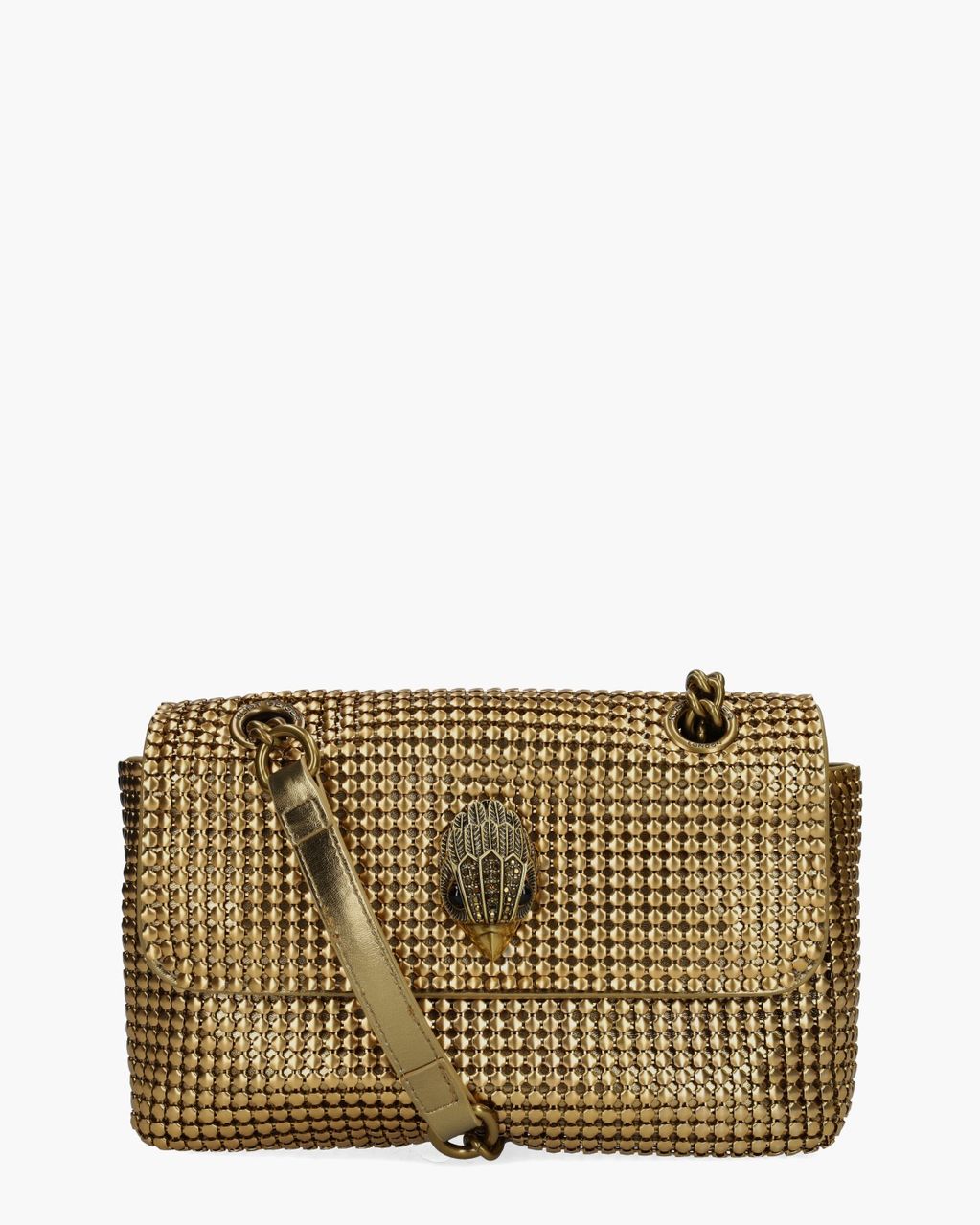 Kurt Geiger Kensington Chainmail Bag Goud Tas
