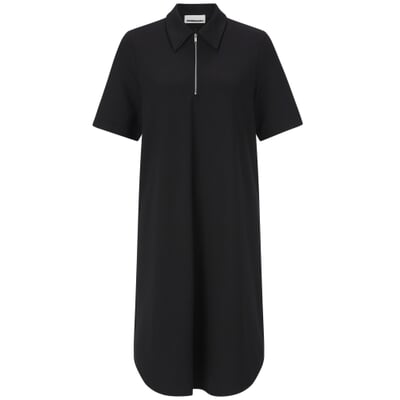 Damen-Polokleid, Schwarz