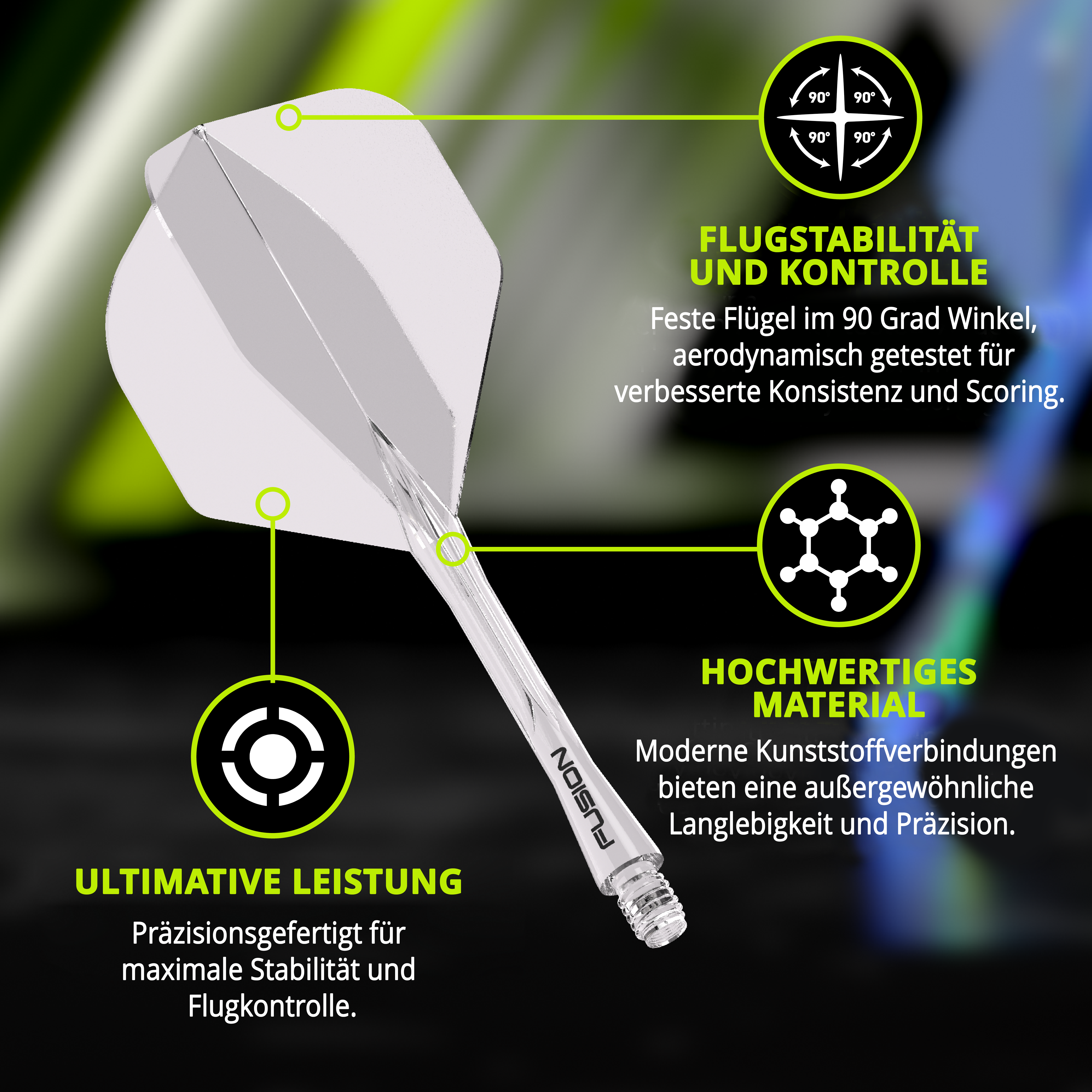 Winmau - Fusion Flightsystem Transparent - No2