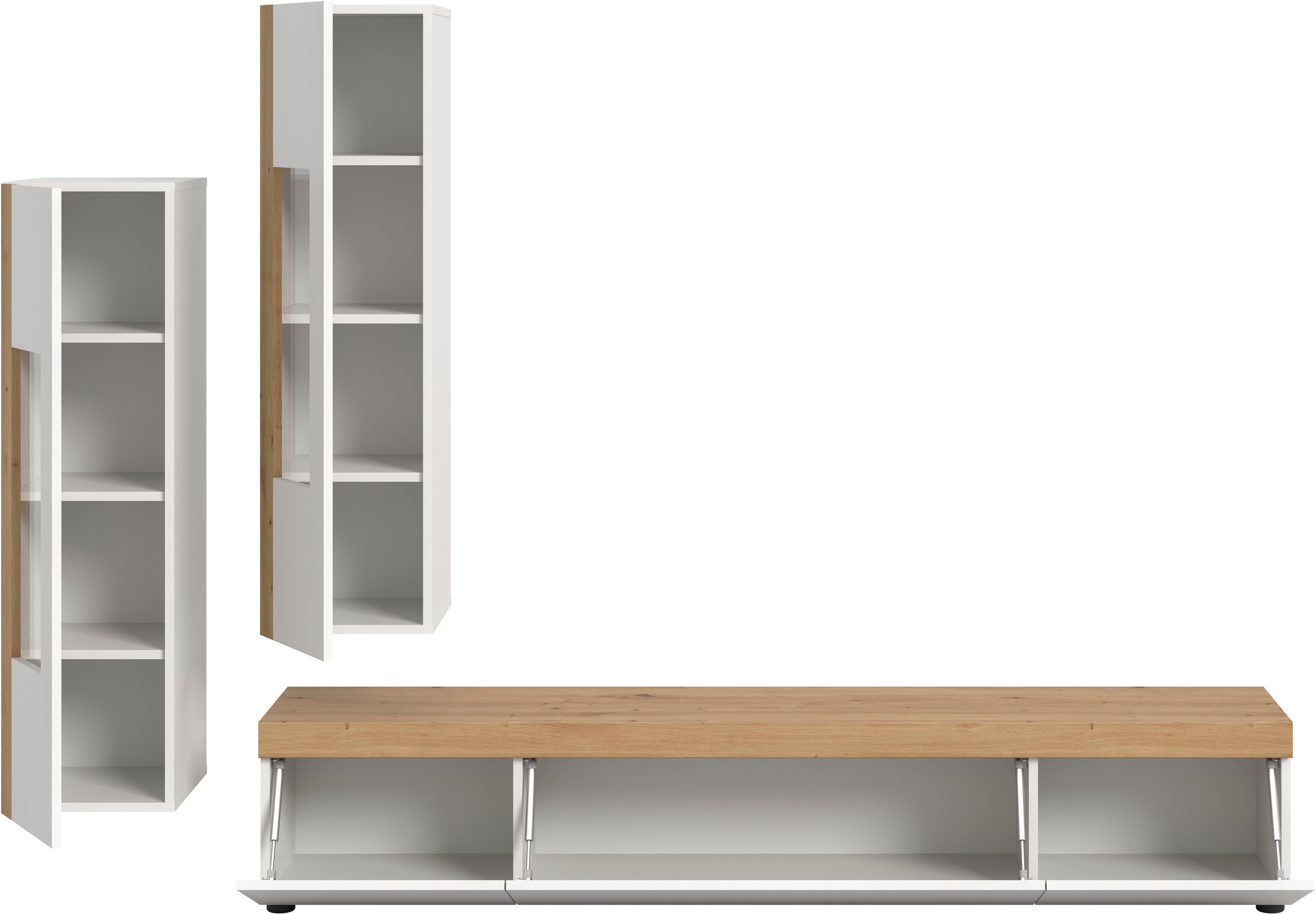 INOSIGN Wohnwand »Svala, Breite 180 cm, Wohnkombination« Set, 3 Stk. tlg.