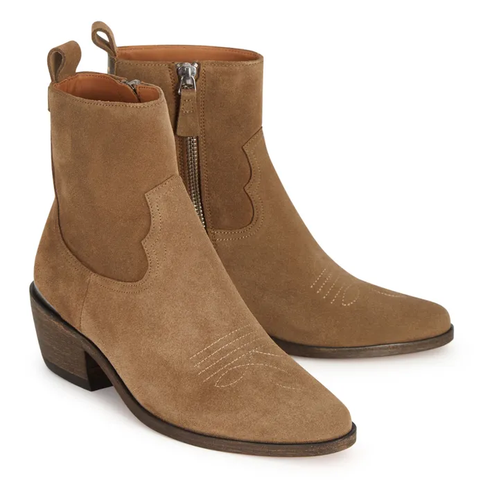 Anthology Paris Santiags Tyler Daim | Taupe